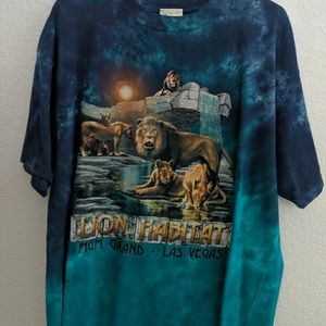 MGM Grand Hotel Lion Habitat Tie Dye Shirt